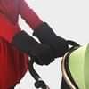 1 Pair Winter Baby Stroller Gloves Cold Weather Fleece Lined Warm Thick Waterproof Windproof Thermal Stroller Fingerless Mittens Stroller Accessories