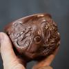 100ml Yixing Zisha Nine Dragon Fish Transforms Teacup Zen Tea Bowl Cute Cup Tea-tasting Smelling Cup Jianzhan Master Cups Teaset