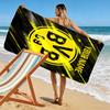 Custom Borussia Dortmund Print Beach Towel, Large Soft Quick Dry Towel for Beach Camping Swimming