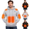 Sweat à capuche chauffant pour homme avec 9 zones de chauffe, pull chaud d'hiver