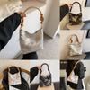 Silk Bucket Bag For Women With Magnetic Closure And Internal Phone Pocket For Daily Use