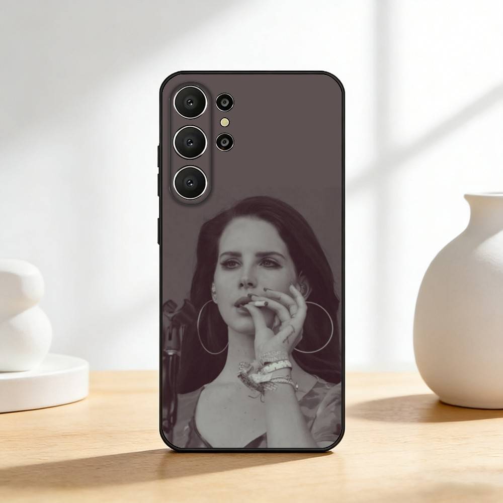 L-Lana D-Del R-Rey Singer Phone Case For Samsung S26,S25,S24,S21,S22,S23,S30,Ultra,S20,FE,Lite,10,9,Black Cover