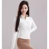 Fleece Thickened Yoga Jacket Women's Season Zipper Cardigan Sports Fitness Clothing Professional Running Slim Fitness Long Sleeves