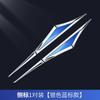 Stainless Steel Modified Fender Decorative Stickers Double Strip Blade-Style Side Badge Emblems for Automobile Fenders