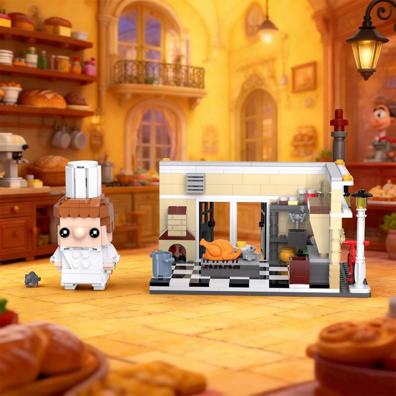 MOC Ratatouille Scene Building Blocks Animation Ornaments - Small Particle Assembly Toy