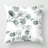 Nordic Fall Home Decor Autumn Throw Pillow Case Sofa Cushion Cover Modern 45x45cm 45*45 50x50 60x60cm 40*40cm Leaf Plant Green