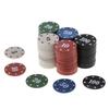 100Pcs Counting Game Chips Plastic Poker Chips Markers with Box for Math Practice Poker Chips Game