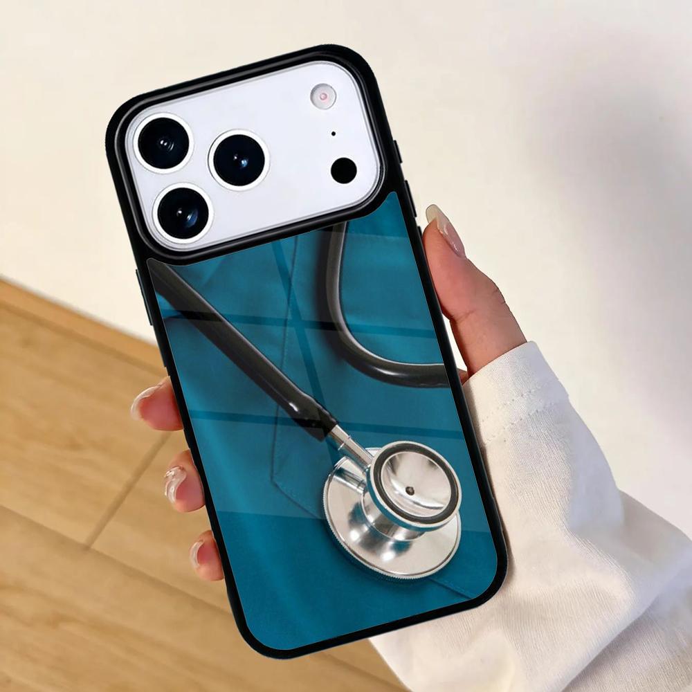 Cute Cartoon Medicine Nurse Doctor Mobile Phone Case for IPhone 17 AIR 16pro Max 15 14 13 12 11 Bumper Cover