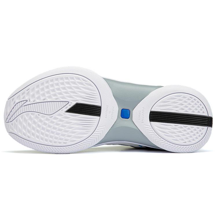 Li Ning Wear resistant, Non slip And Breathable Low top Basketball Shoes Men's White Black ABPR069-1