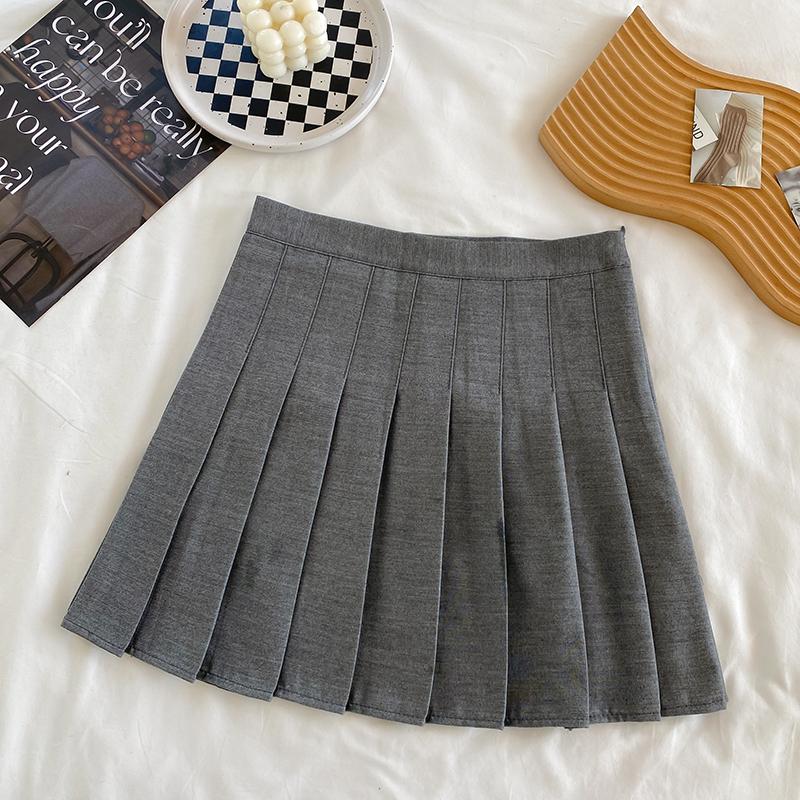 

Модная плиссированная юбка А-силуэта, облегающая, сексуальная, короткая, женская, однотонная, с высокой талией, повседневная, свободная, женская, элегантная, офисная, женская, винтажная юбка 25661 XL