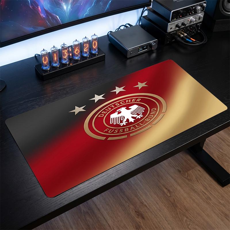 Germany Football Crest Mouse Pad, Extended Non Slip Rubber Desk Mat for Gaming Office Laptop Fan Gift
