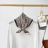 Spring And Summer Versatile Simple Stripes Gentle Cotton Small Square Scarf Silk Scarf Scarf Scarf Printed Headscarf Women