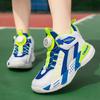 Kids Sneakers Basketball Shoes Boys Spring Fashion Rotating Button Anti-slip Shock Absorption School Students Sports Shoes