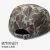American-style camouflage baseball cap, men's workwear style, soft brim, five-panel design, makes the face appear smaller, short brim, embroidered