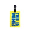 Eco-friendly PVC Cartoon Letter Luggage Tag - Creative Travel Identification Tag for Airplane Check-in