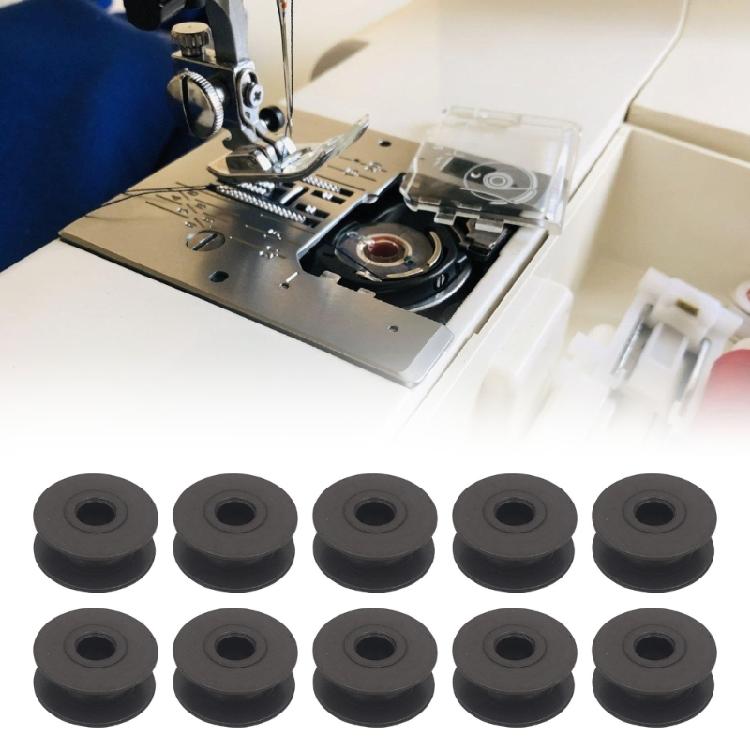 10Pcs High Performances Magnetic Bobbin Plastic Sewing Bobbins Hand Sewing Machine Part Prevent Wire Breakage Enduring