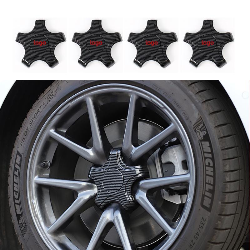 Tesla Model 3 Wheel Hub Cap with T & 3 Logos - Five-Spoke Accessories
