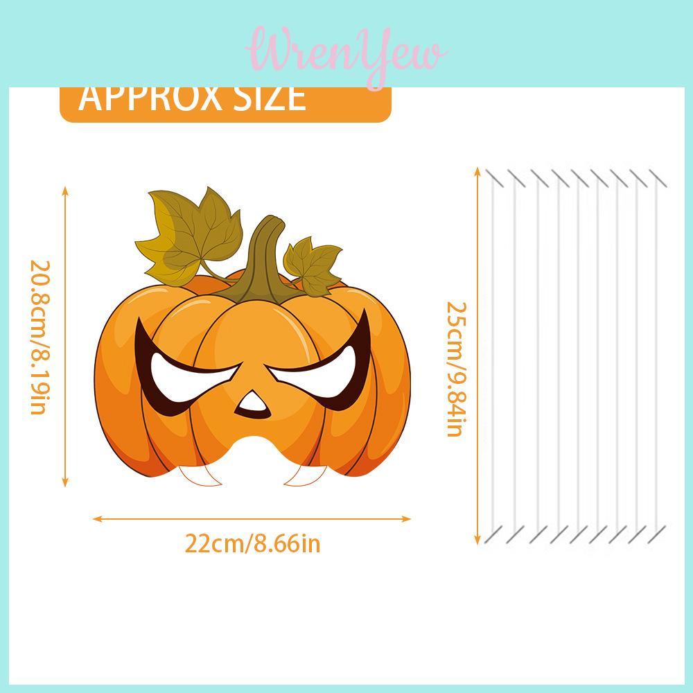 Autumn Pumpkin Mask Photo Prop For Thanksgiving Events Paper Craft Decorations
