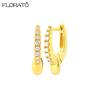 New Minimalism Earring 925 Silver Needle Allergic Protection Geometric Small Hoop Earrings for Women Fashion Jewelry Wholesale