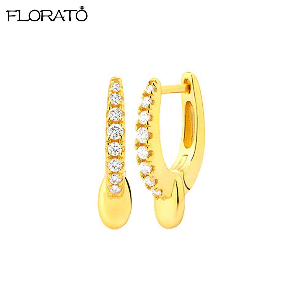 New Minimalism Earring 925 Silver Needle Allergic Protection Geometric Small Hoop Earrings for Women Fashion Jewelry Wholesale