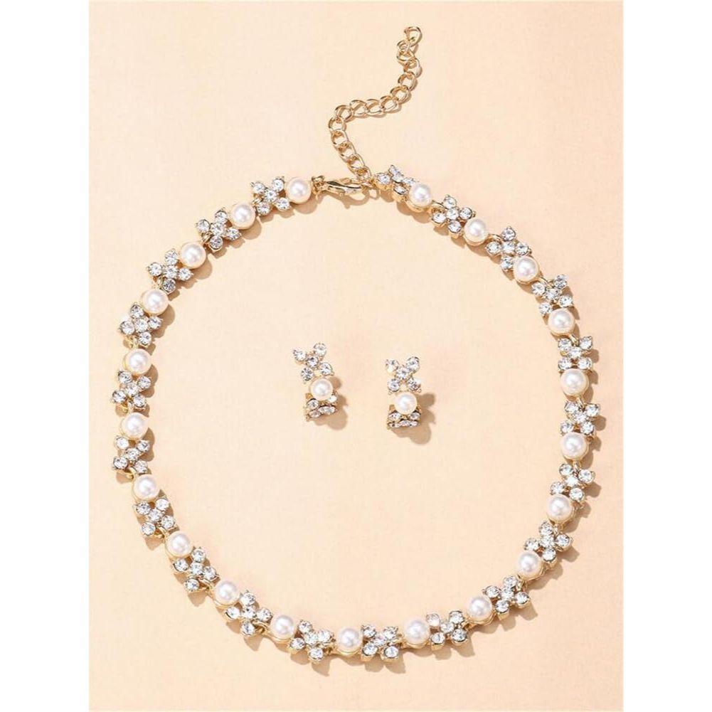 Necklace Jewellery Set for Women Latest Stylish Design Fancy Pearl Choker