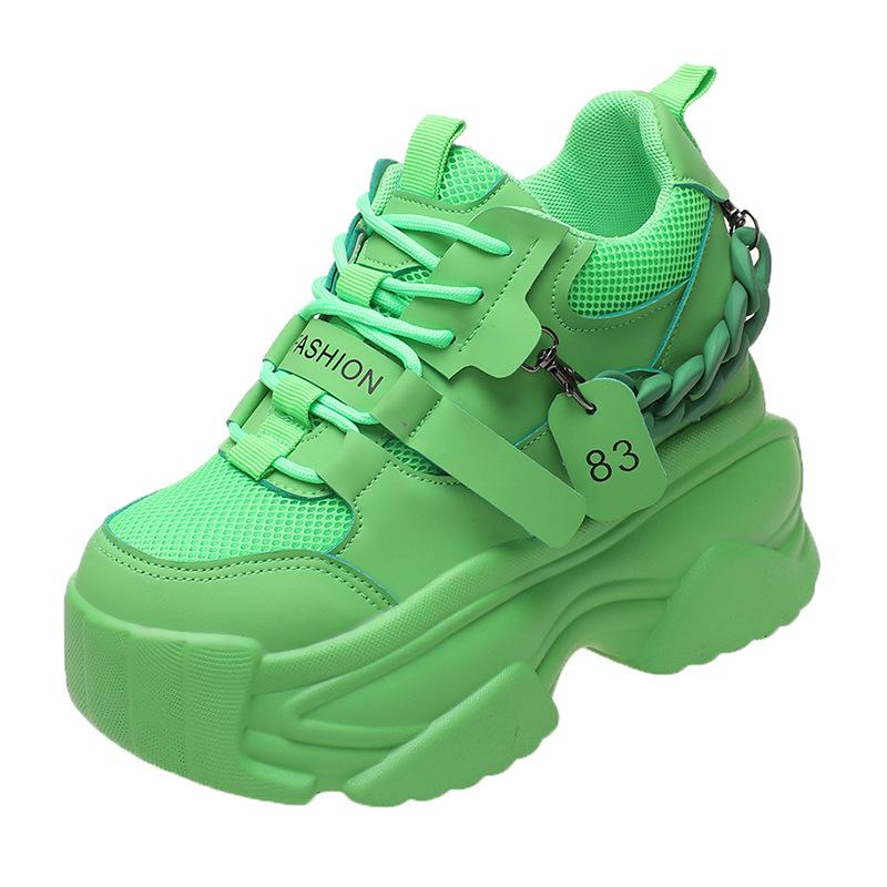 Fashion 2024Autumn Platform Sneakers Women Breathable Tennis Female Vulcanized Shoes Spring Chunky Dad Shoes Woman Sports Running Shoes