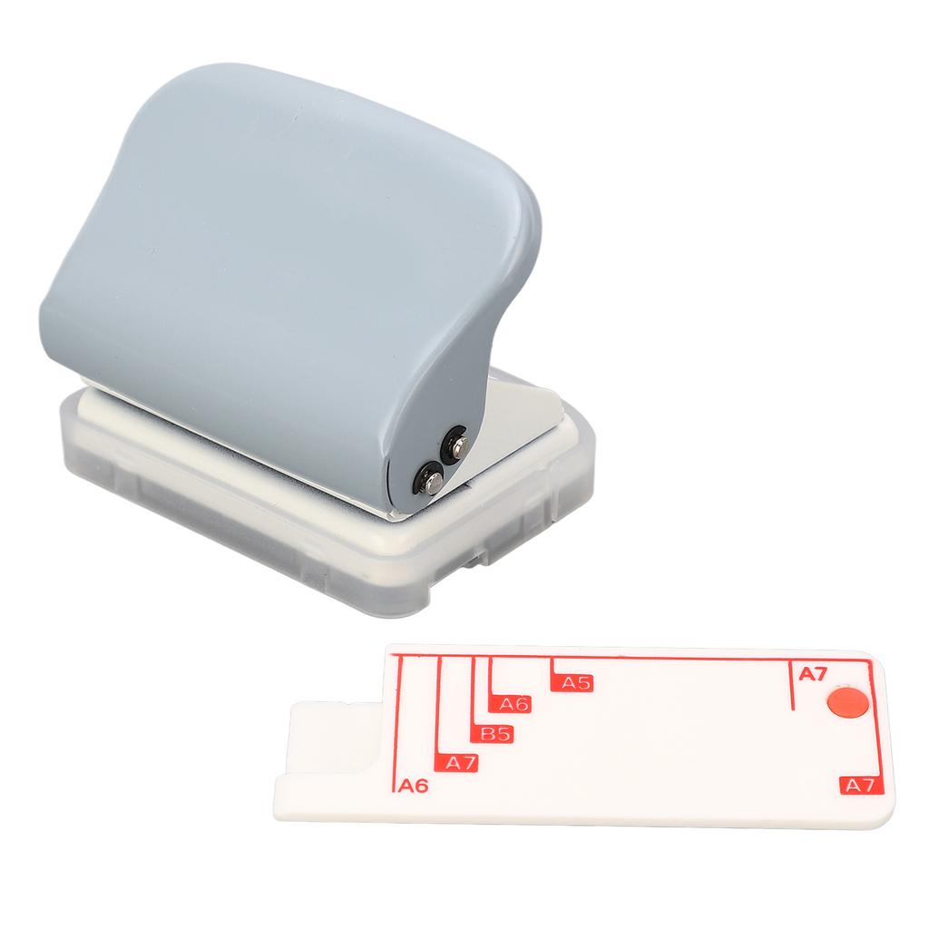 Hole Puncher Portable Handheld Loose Leaf 3 Hole Punch 5 Sheet Capacity for Scrapbook
