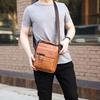 Men's PU Leather Vertical Crossbody Shoulder Bag - Business Casual Handbag and Travel Backpack