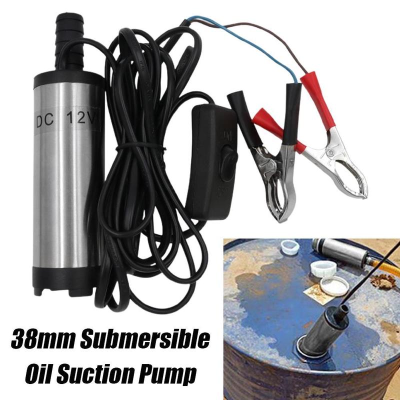 Pompa Elettrica per Auto 12V Pompa di Trasferimento Carburante Portatile Trasferimento Acqua Olio Rifornimento Pompa Sommergibile Per Pompa Acqua Diesel