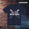 New York Baseball Fan Tee - NYC Ballgame Shirt - Big Apple Sportswear - New York Graphic Tee