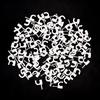 100Pcs  Rg59 Coax Cat5 Cat6 Cable Wire Clips Nail Clamps Straps Tacks White 6Mm