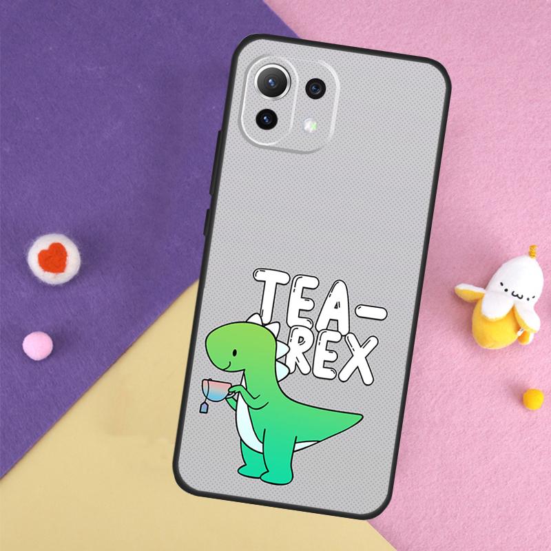 Cute Dinosaur Tea-Rex Case For Xiaomi 15 Ultra 13 14 14T 11T 12T 13T Pro POCO X7 Pro X3 X5 X6 F5 F6 M6 Pro Cover