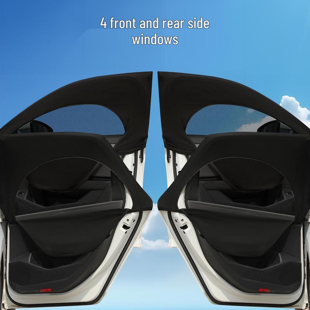 Double Layer Sun Shade with Zipper: Insulated, Breathable Privacy Curtain for Self-Driving Tours