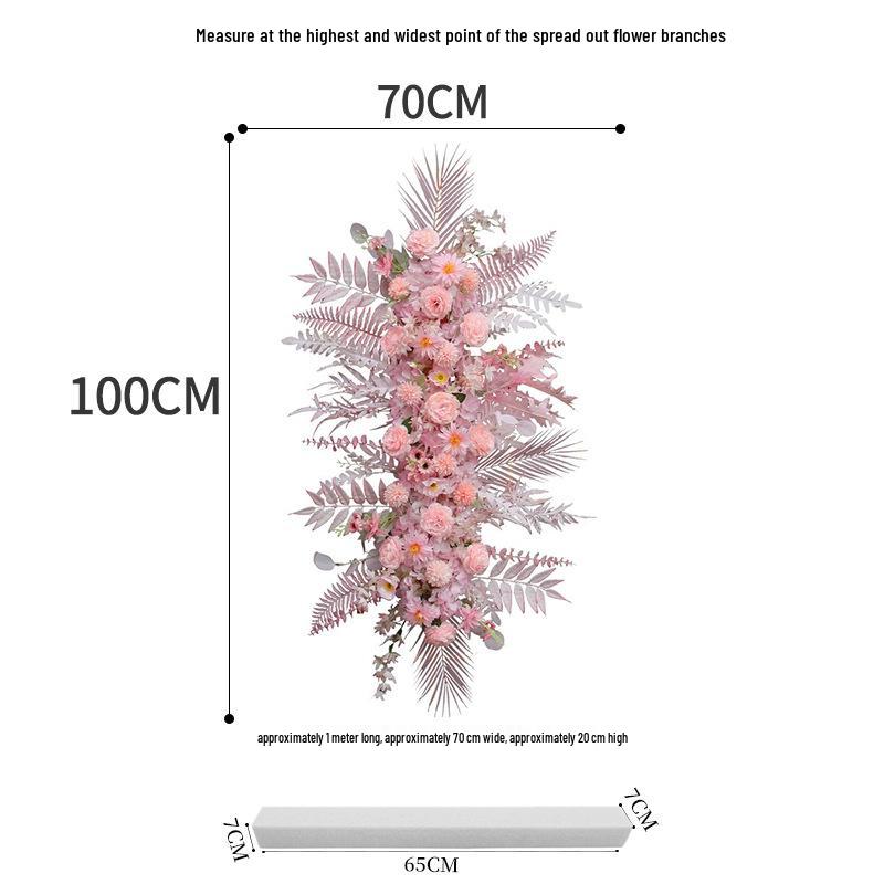 Blumen Kunstseide Blumenstreifen Set: Lange Hängegang-Anordnung & Hochzeitsaal-Dekor