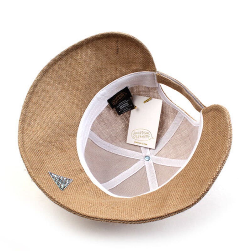 Universal chemistry Linen Backopen Beige Bucket Hat Linen