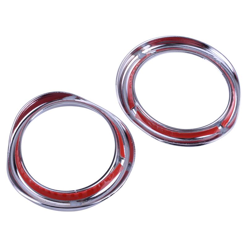 Car Front Fog Light Lamp Ring Cover Trim Chrome High Performance ABS Fit For Toyota C-HR CHR 2016 2017 2018 Accessories