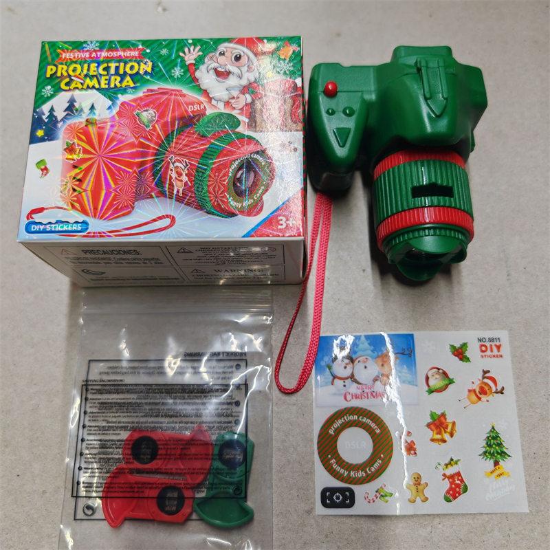 

Різдвяна проекційна камера Ліхтарик Проекційна лампа Нова атмосфера Розташування лампи Звук Світло Дитячі іграшки 1 PCS зелений