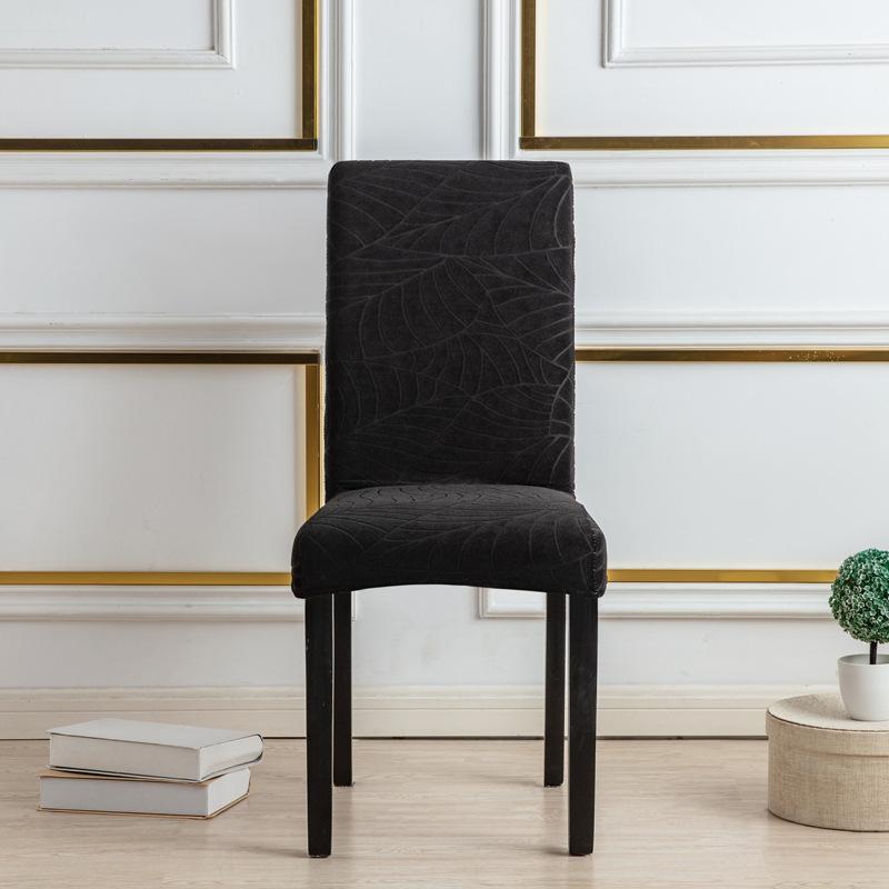 Waterproof Jacquard Large Leaf Chair Cover Elastic Half Couch Slipcover For Hotel Home Office Computer Chair Protector