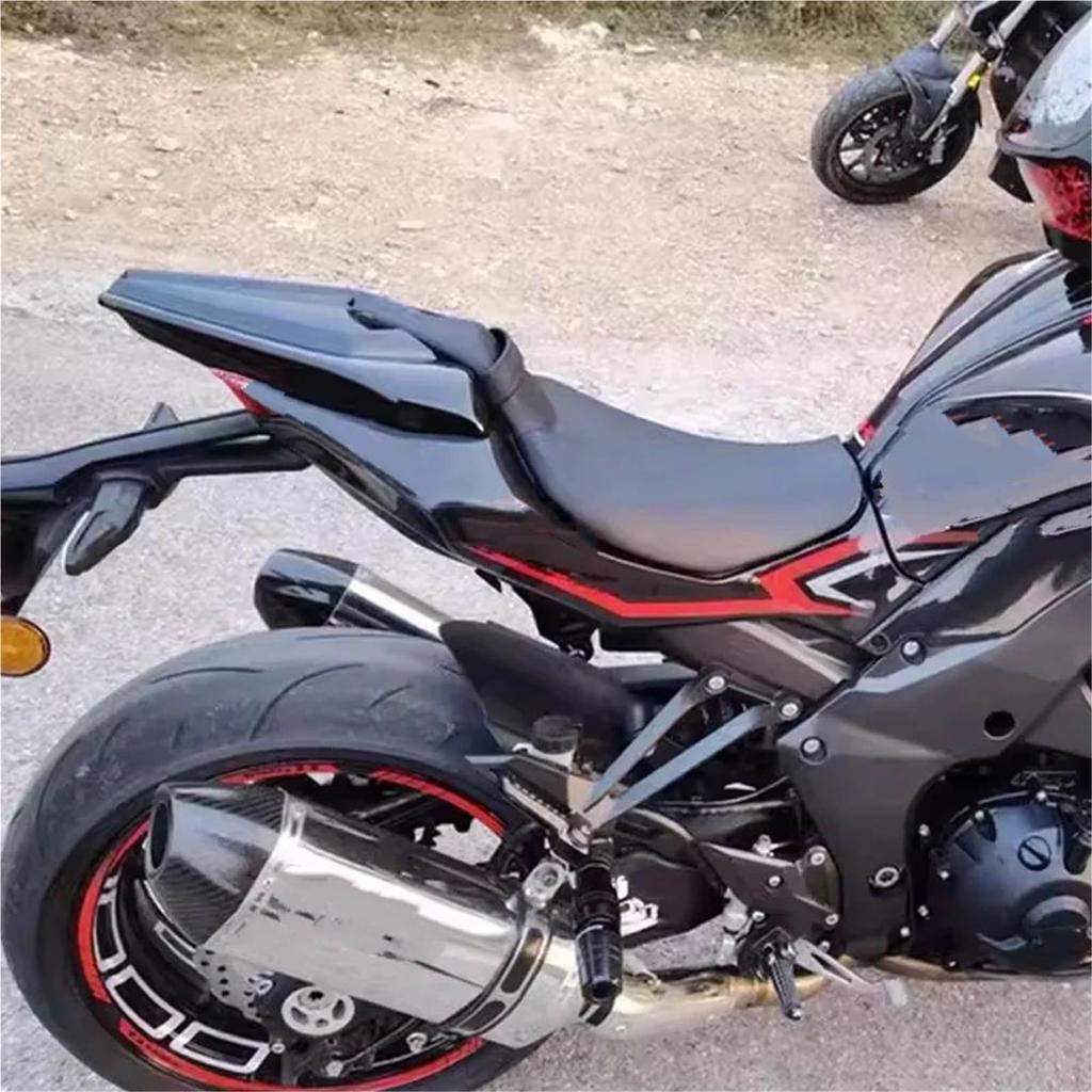 Rear Hump Motorcycle Pillion Rear Fairing Seat Cowl Cover Fit Z1000 2014 2015 2016 2017 2018 2019 (Green Black)