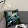 The W-Wild Robott Cartoon Cushion Cover Pillowcase Ultra Soft Skin Friendly Fabric Cloud Like Comfort & Concealed Zipper