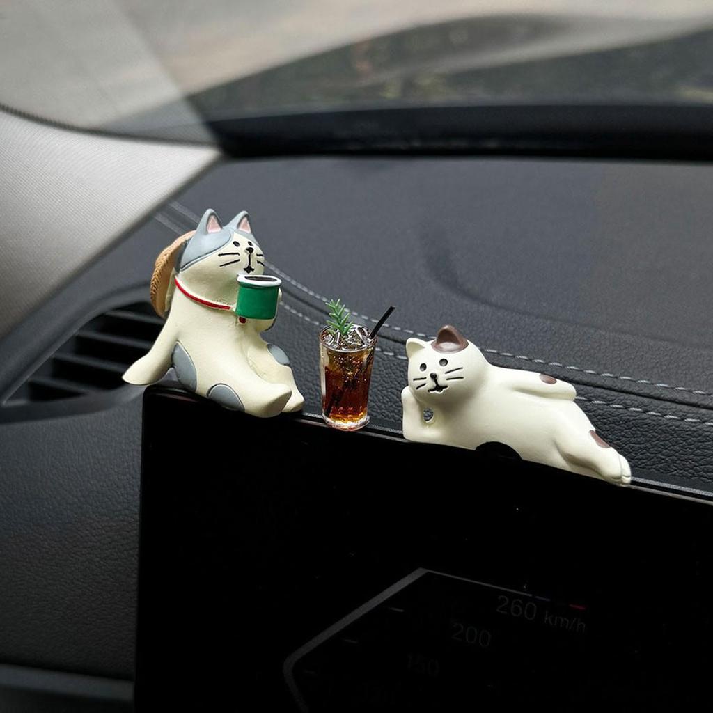 Americano Healing Dashboard Ornament: Mini Interior Decoration for Cars