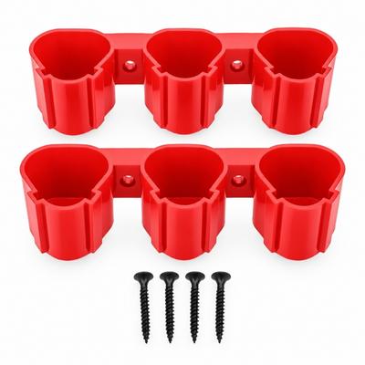 2pcs Storage Rack Design Wall Mount Battery Rack Battery Holders Pack  For Milwaukee M12