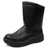 CO-COS Nobuoka Half Boots with Steel Toe Cap, Oil-Resistant Sole, and Genuine Leather Toe, Black Panther (AAQX6) ZA-817, Black, Size 27cm