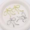 Unique Bowknot Shaped Metal Decorations Jewelry Making Part Earring Pendant Bracelet Necklace Pendant for Jewelry Making