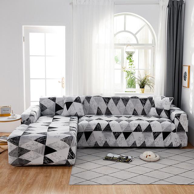 Elastic Slipcover Sofa Cover For Living Room All -Inclusive Slip -Resistant Sectional Corner Couch Cover Sofa Towel 1 2 3 4 -Seater for Home