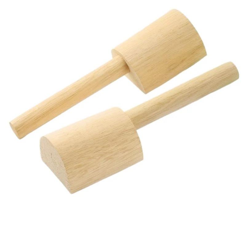 1PC Wood Patting Clay Board Wood Patting DIY Texture Clay Clay Handmade Mud Patting Solid Wood Stick Mallet Pottery Making Tools