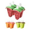 Ice Cube Mold Fruit Shape Summer Party Ice Tray Easy Release Spill-Proof Design Picnic Ice Cube Maker DIY Popsicle