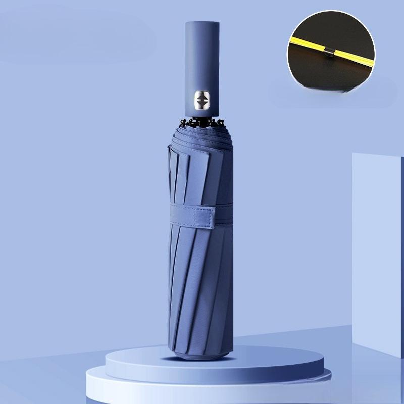 Sun and Rain Umbrella 24-Bone Folding Automatic Umbrella Casual Style Compact Umbrella UV Resistant for Travel Leisure Socia