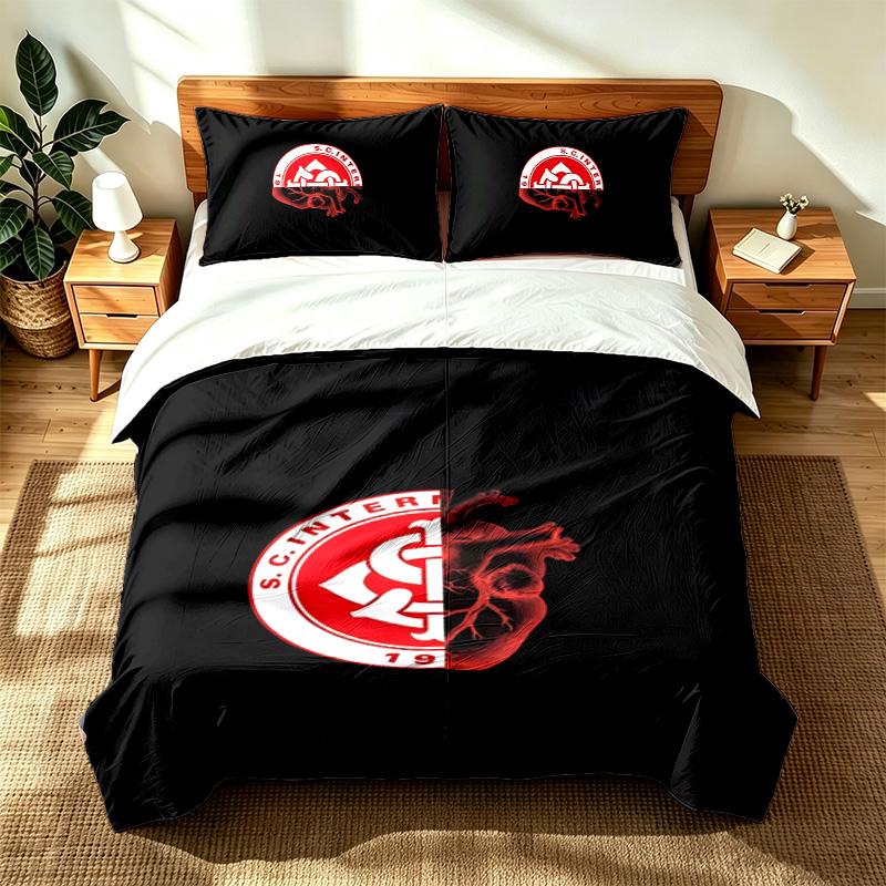 Sport Club Internacional (1) 3pc set suitable for master bedrooms soft and comfortable an ideal gift for family and friends Includes one duvet cover a