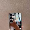 Samsung S25 Edge Electroplated Makeup Mirror Case - S24 Ultra Full Coverage with Drop Protection, New Hard Shell Design